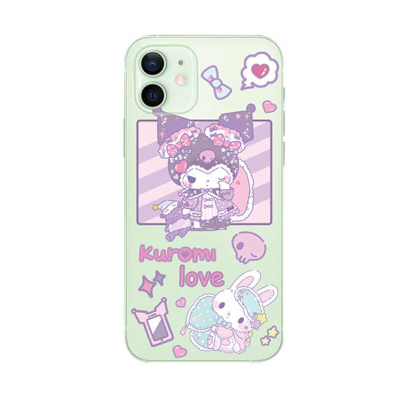 bibob-นอน-kuromi-sanrio-iphone-6p-6splus-7-8-se-7p-8plus-x-xs-xsmax-11-11pro-11promax-น-iphone13-12-pro-max-apple-iphonecase-tpu-แบบนิ่ม-ลายโลโก้ดั้งเดิม-สําหรับ