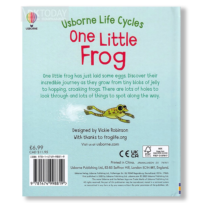 dktoday-หนังสือ-usborne-life-cycles-one-little-frog-age-3