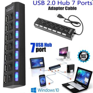 USB Hub 2.0 แบบ 7 Port High Speed