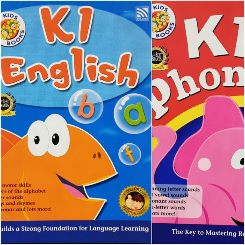 Phonics K1/ English K1แบบฝึกหัดวิชาภาษาอังกฤษและการอ่านออกเสียงระดับ