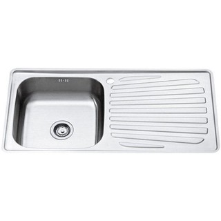 BUILT-IN SINK 1B1D TEKA T50 LHD SS ซิงค์ฝัง 1หลุม 1ที่พัก TEKA T50 LHD SS อ่างล้างจานฝัง อ่างล้างจานและอุปกรณ์ ห้องครัวแ