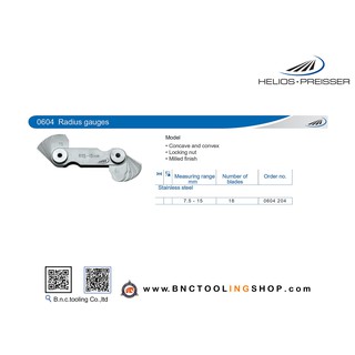 HELIOS-PREISSER,Radius gauges/ Precision individual radius gauges,0604 204