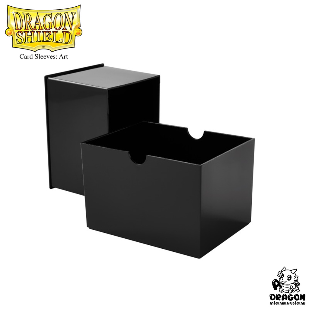 ภาพหน้าปกสินค้าDragon Shield Strong Box Black กล่องแบบแข็ง จากร้าน dragonatcg บน Shopee