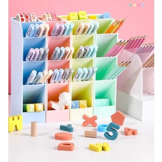 ถูกสุด‼️✏️ กล่องใส่เครื่องเขียน คอนโดปากกา ชั้นใส่ปากกา กล่องใส่ปากกา กล่องใส่ดินสอตั้งโต๊ะ