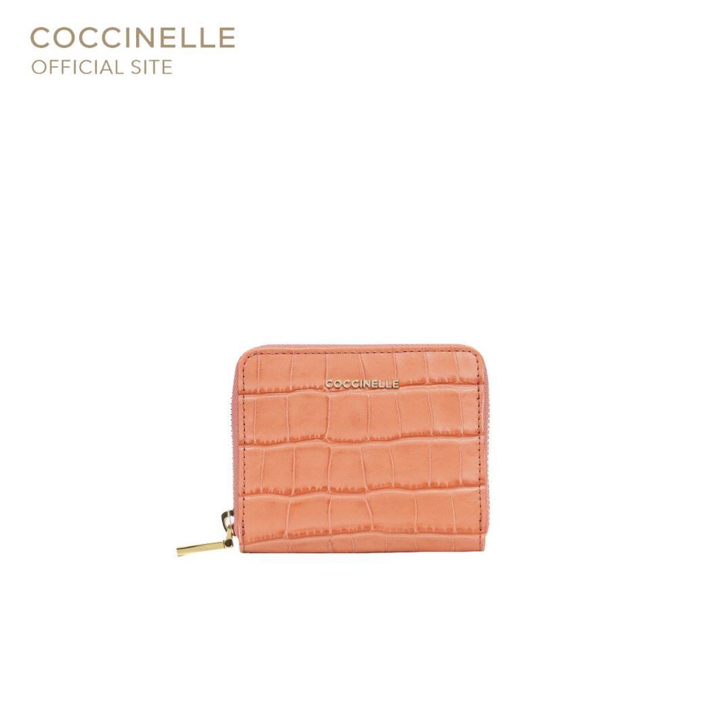 coccinelle-metallic-croco-shiny-soft-wallet-11a201-geranium-กระเป๋าสตางค์