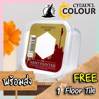 Army Painter Basing Snow แถมฟรี 1 Floor Tile