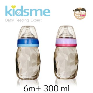 Kidsme PPSU Diamond Wide Neck Milk Bottle 6m+ ขวดนมรุ่นไดมอนด์ขนาด 300 ml.