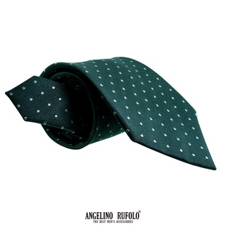 ANGELINO RUFOLO Necktie(NTN1750-จุด008,010) เนคไทผ้าไหมทออิตาลี่ 100% คุณภาพเยี่ยม ดีไซน์ Dot Pattern สีชมพู/เทาเข้ม/ฟ้า