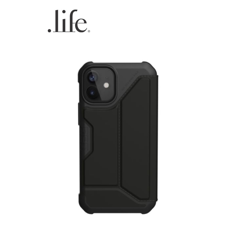 uag-เคสกันกระแทกและกันรอยขีดข่วน-รุ่น-metropolis-case-for-iphone-12-mini-black-pu-by-dotlife