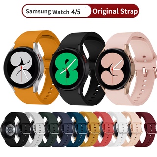 สายนาฬิกาข้อมือซิลิโคน สําหรับ Samsung Galaxy Watch 4 6 Classic 46 มม. 42 มม. 43 มม 47 มม Galaxy Watch 4 6 40 มม. 42 มม. 44 มม Galaxy Watch 5 pro