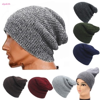 ภาพหน้าปกสินค้าWinter Casual Cotton Knit Hat Men Baggy Beanie Hat Crochet Outdoor Ski Cap Street Dance Cap ซึ่งคุณอาจชอบราคาและรีวิวของสินค้านี้