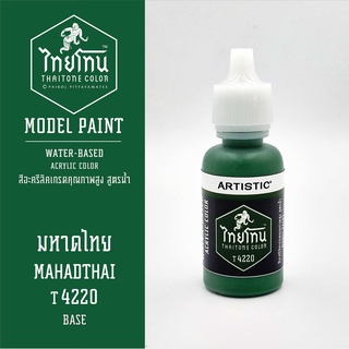 สีโมเดลไทยโทน :เนื้อด้าน:ThaiTone Model Paint:Matte: มหาดไทยT4220  : ขนาด 20 ml by ARTISTICเหมาะสำหรับงาน Model Paint