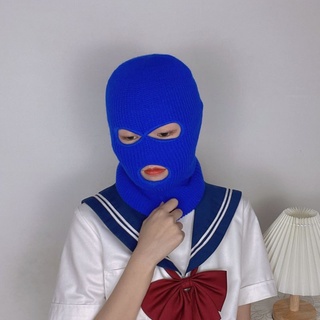 ภาพขนาดย่อของภาพหน้าปกสินค้า️SUN RKT หมวกถัก3รู Full Face Mask Windproof balaclava ใส่ทุกฤดูสำหรับกลางแจ้งแฟชั่นชายหญิง จากร้าน sun_rkt บน Shopee ภาพที่ 3