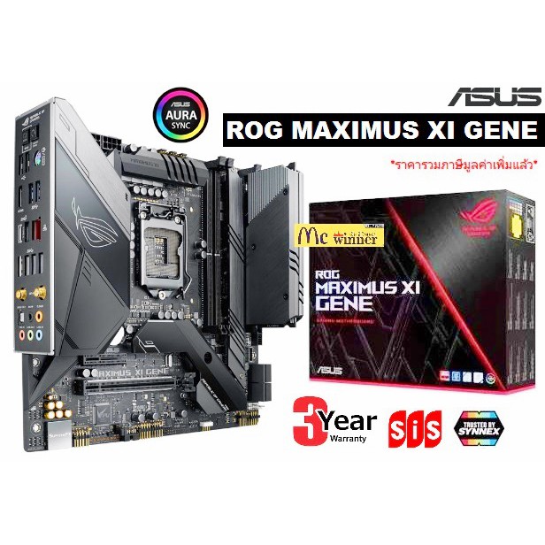 MAINBOARD (เมนบอร์ด) Z390 1151 ASUS MAXIMUS XI GENE - สินค้ารับประกัน 3 ปี  | Shopee Thailand