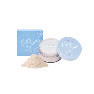 Cute Press Evory Snow Translucent Loose Powder #75364 : cutepress คิวท์เพรส สโนว์ แป้งฝุ่น x 1 ชิ้น beautybakery