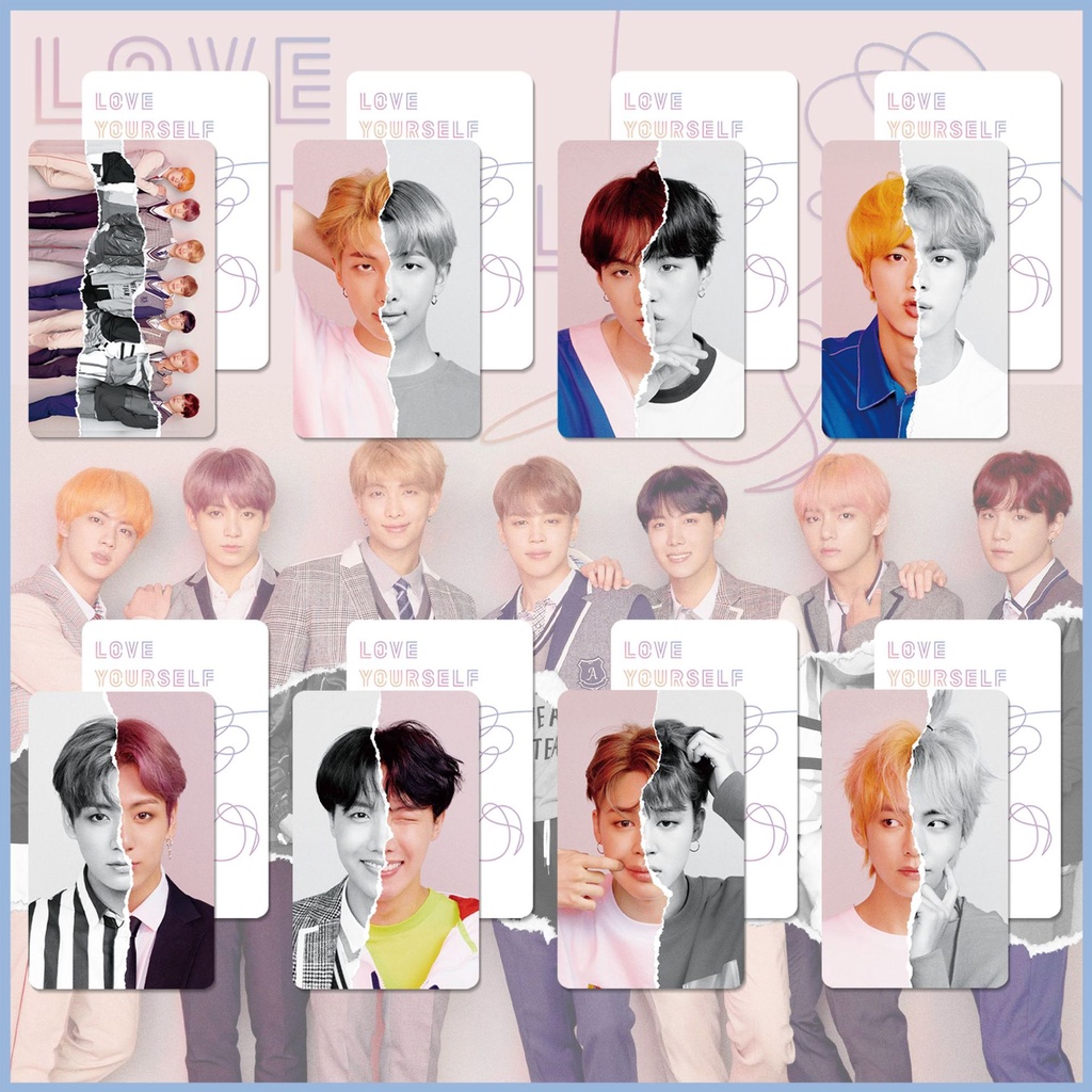 โฟโต้การ์ด-การ์ดแข็ง-คําตอบ-bts-love-youself-knot-ชุดละ-8-ชิ้น