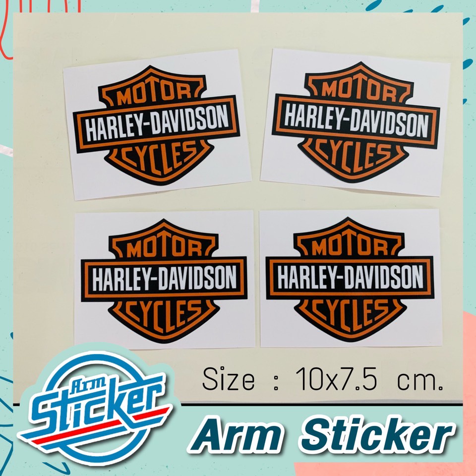 สติ๊กเกอร์-harley-davidson-งานพิมพ์พร้อมเคลือบและไดคัท