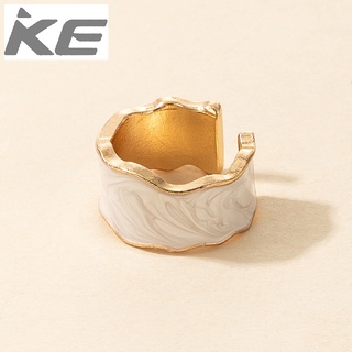 Korean version of the color open ring female enamel glazed index finger ring cold drop tail ri