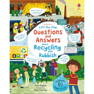DKTODAY หนังสือ USBORNE LIFT-THE-FLAP Q&amp;A ABOUT RECYCLING &amp; RUBBISH (AGE 5+)