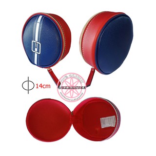 ESTEE LAUDER Red Navy Round Pouch