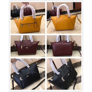 พร้อมส่ง แท้ 🇺🇸💯% New Coach พัด งาน shop มีถุงผ้า รุ่น PRAIRIE SATCHEL (COACH F58874) สีฟ้า