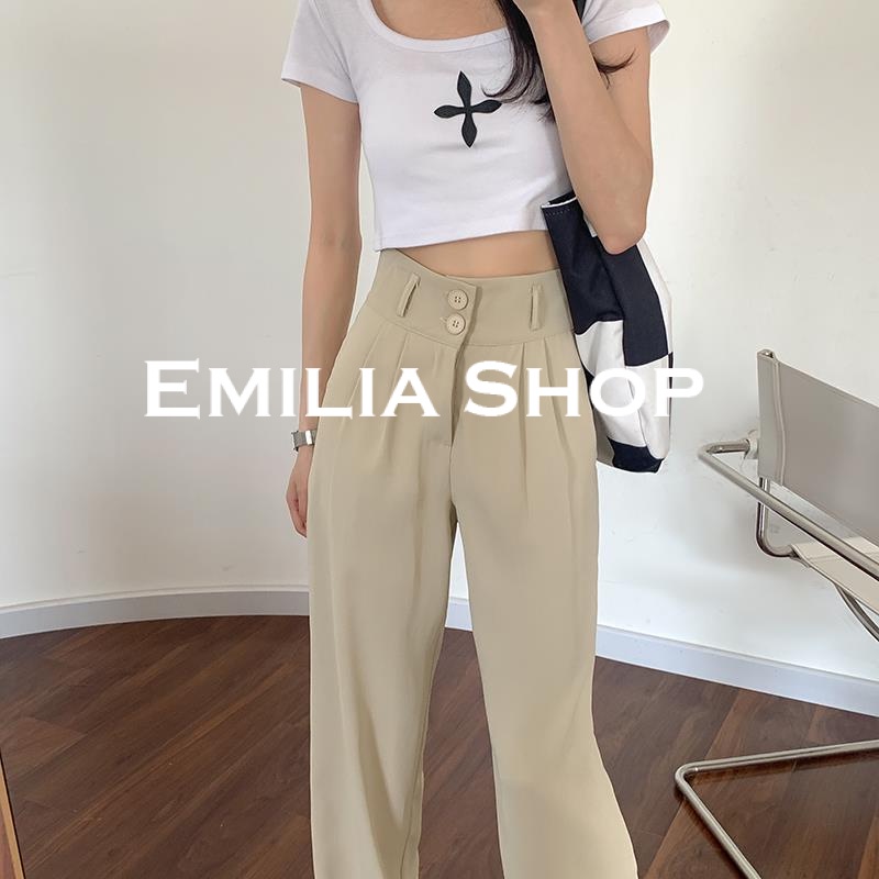 emilia-shop-กางเกงขายาว-กางเกงเอวสูง-สไตล์เกาหลี-2022-ใหม่-ทันสมัย-สไตล์เกาหลี-ทันสมัย-chic-es220095-36z230909