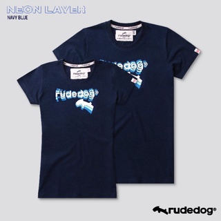 Rudedog เสื้อยืดแขนสั้นชาย/หญิง รุ่น Neon สีกรม (ราคาต่อตัว)