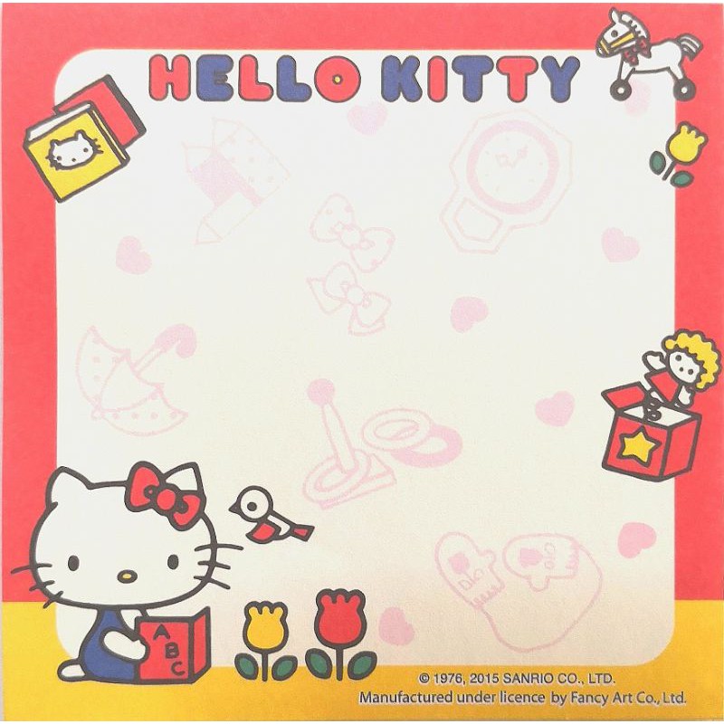 กระดาษโน้ตลายลิขสิทธิ์แท้จาก-sanrio-hello-kitty-และ-pompompurin
