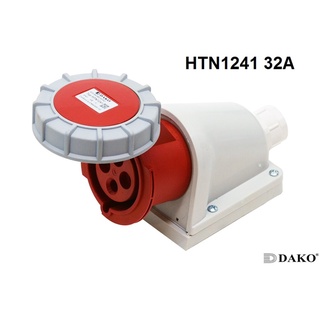 HTN1241 ปลั๊กตัวเมียติดลอย 3P+E 32A 380V IP67 6H