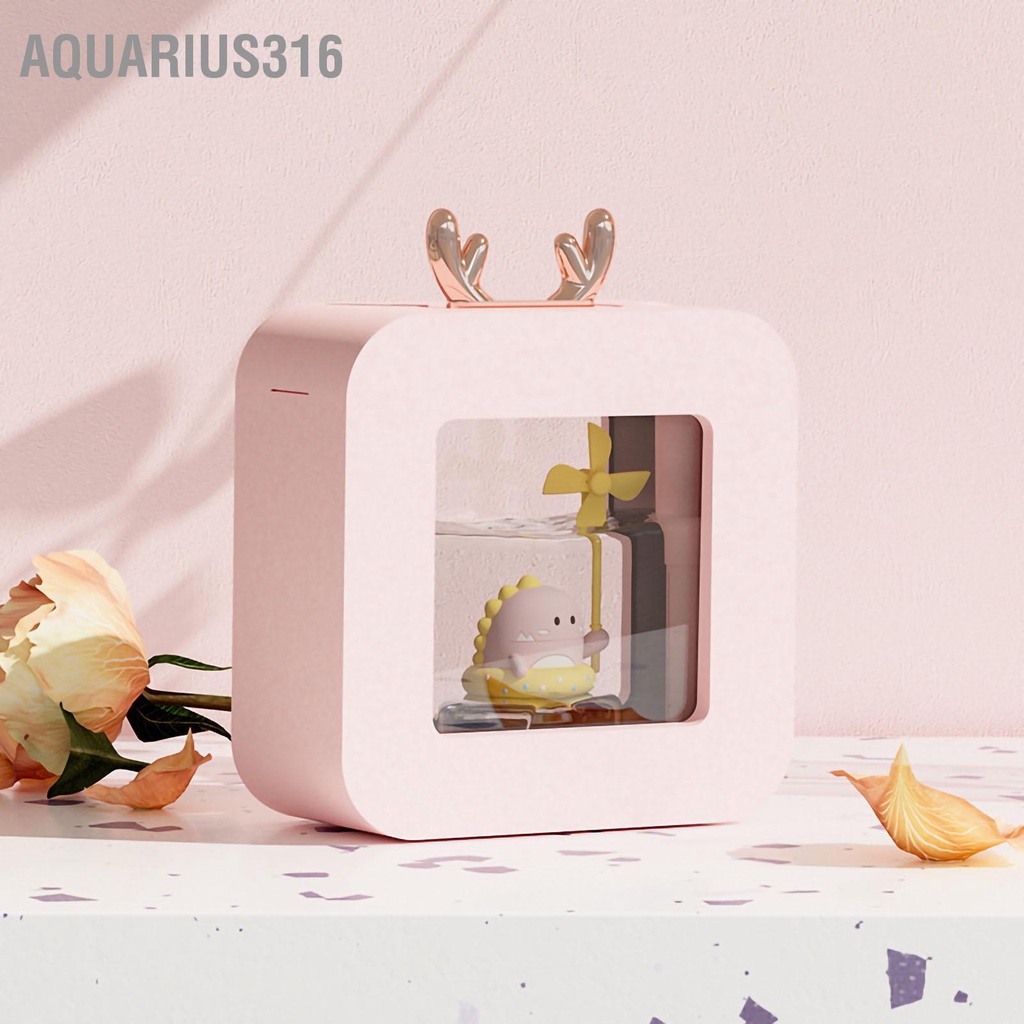 aquarius316-เครื่องทําความชื้น-น้ํามันหอมระเหย-รูปการ์ตูนน่ารัก-ไร้เสียง-สําหรับห้องนอน