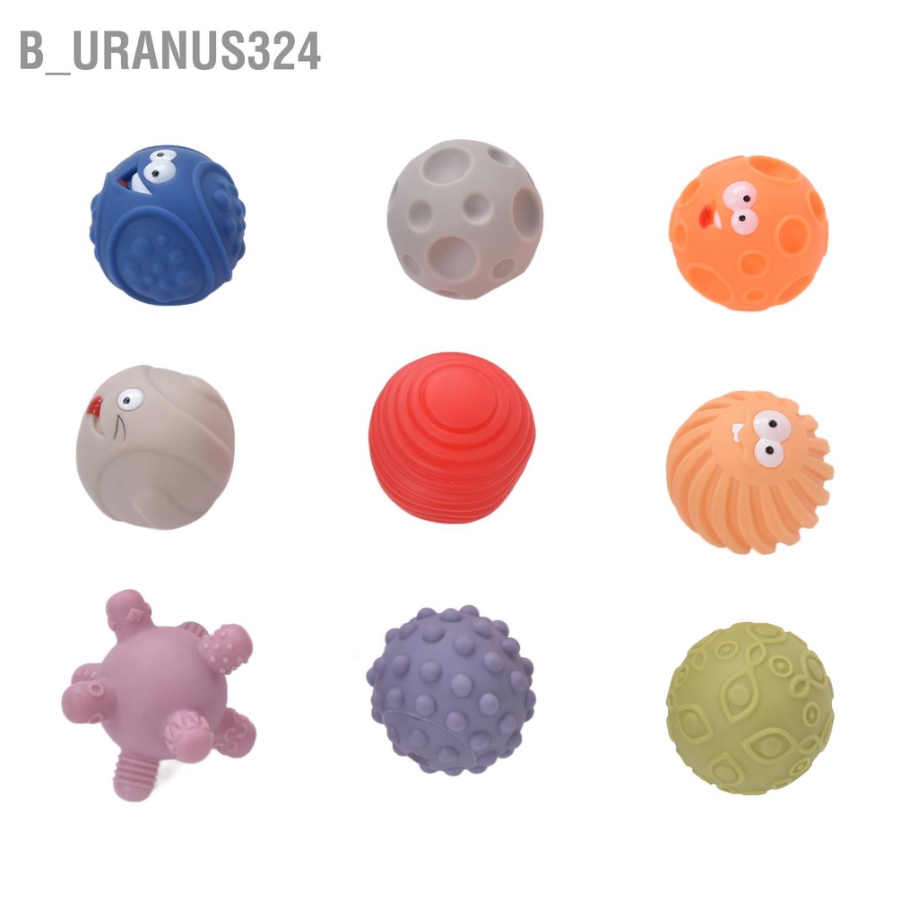b-uranus324-9pcs-set-baby-textured-sensory-balls-bright-color-soft-squeeze-toy-for-6-months-toddlers-child