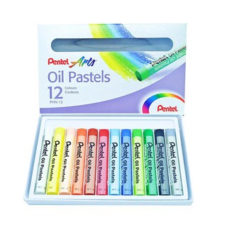 สินค้า สีชอล์คน้ำมัน Pentel 12สี / 16 สี  สีชอร์ค น้ำมัน เพนเทล สีชอล์ก