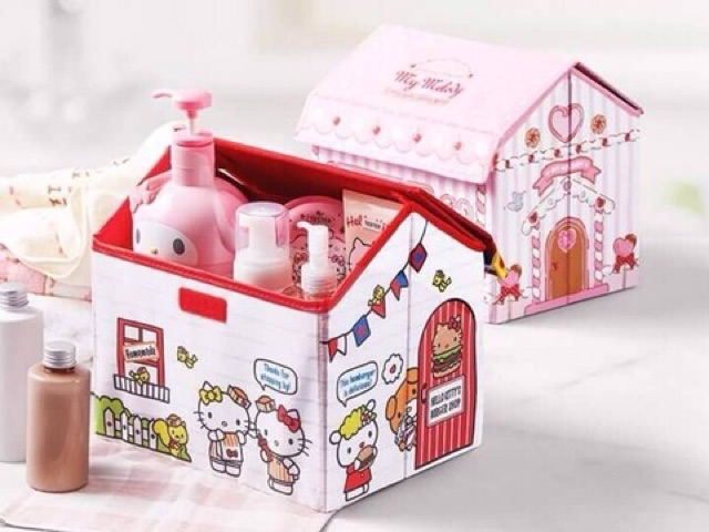 กล่องใส่ของรูปบ้าน-sanrio-house