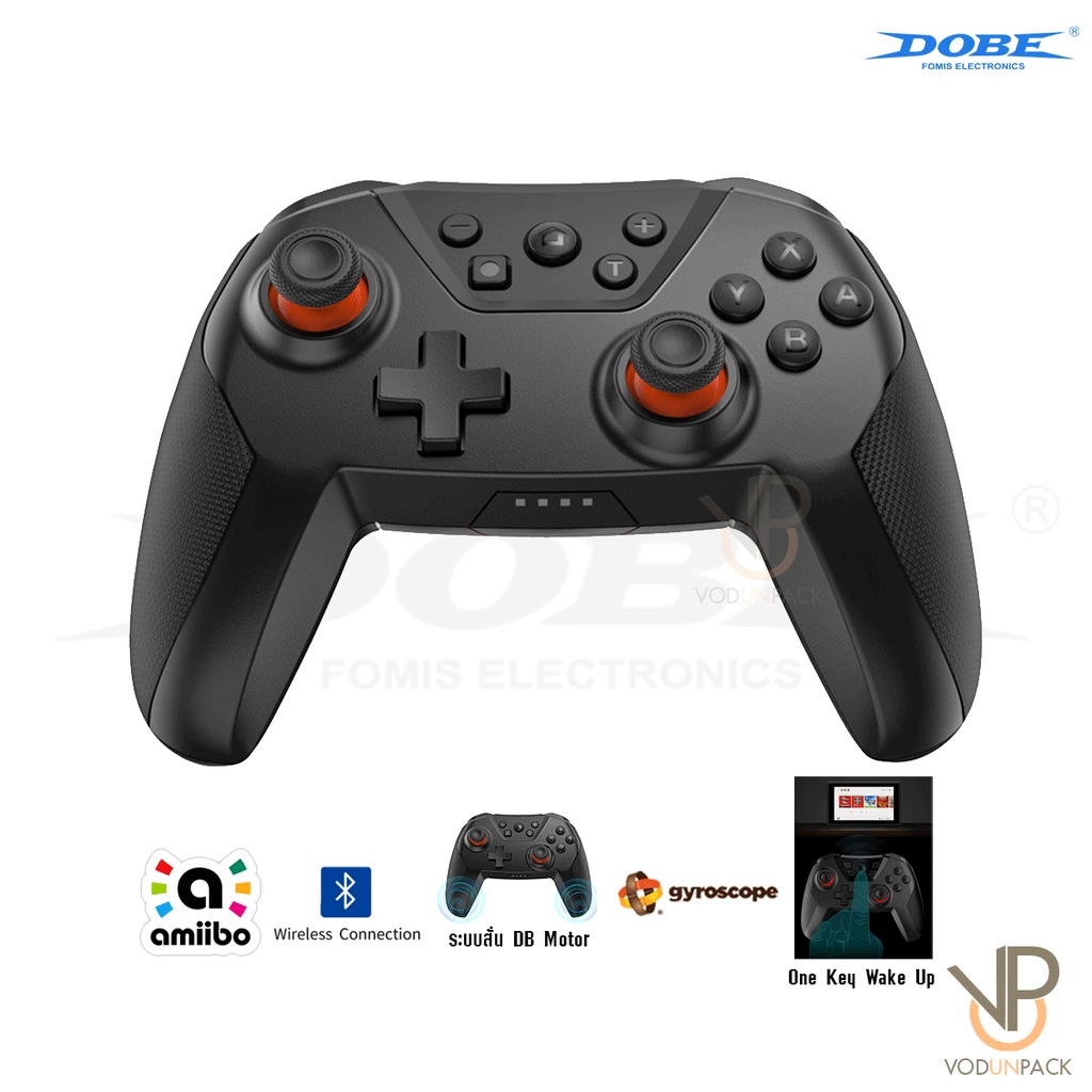 รูปภาพของJoy Pro Dobe จอยโปร Nintendo Switch Pro ปลุกเครื่องได้ 100% รุ่น TNS-0118 B / TNS-0118A จอยนินเทนโด้ลองเช็คราคา