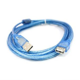 สาย USB 2.0 ต่อยาว AM/AF (ผู้-เมีย) ความยาว 1.8/3/5/10 เมตร(สีฟ้า)