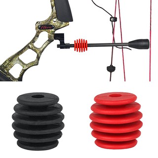 สินค้า 1 pcs Rubber Compound Bow String Decelerator Archery Stabilizer Suppressor