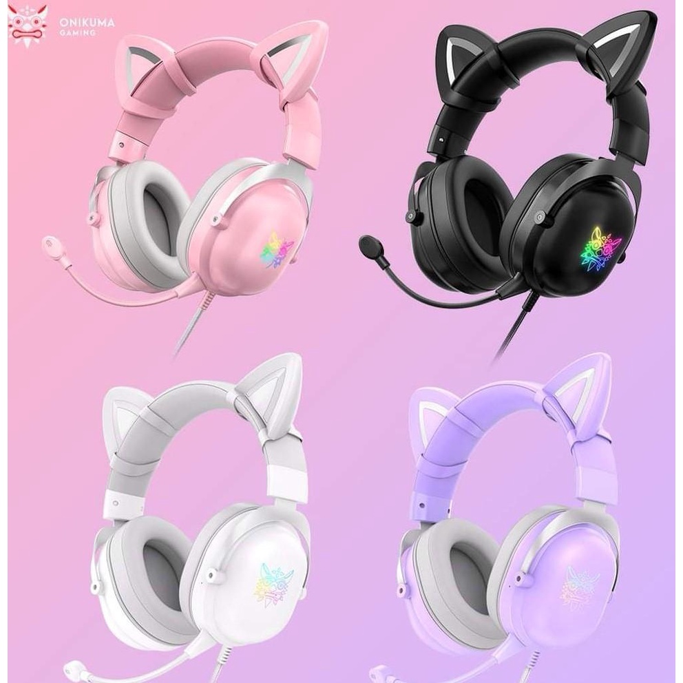 headset-หูฟัง-onikuma-x11-cat-ears-3-5mm-rgb-สินค้ารับประกันศูนย์ในไทย-2-ปี