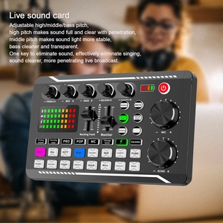 [Ship In 12H] ซาว์นการ์ดแปลงสัญญาณเสียง F998 Usb การ์ดเสียง 16 Effects เว็บแคสสําหรับ Ktv เครื่องเล่นเสียงคอมพิวเตอร์ Live Stream audio interface External Audio Mixing Sound Card