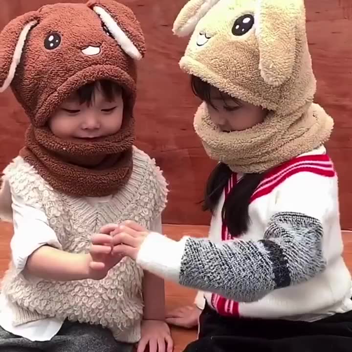 cartoon-panda-kids-hat-set-double-layer-fleece-thicken-warm-boys-girls-beanie-cap-autumn-winter-windproof-children-bonnet-hat