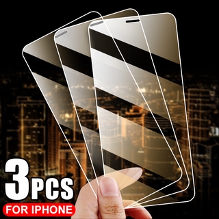Compatible For iPhone 6 6s 7 6 8 Plus X XS XR XSMax 12 12Pro 11 11Pro Max 3PCS 9H โปร่งใส ป้องกันหน้าจอ กระจกนิรภัย ชัดเจน ป้องกันหน้าจอ ฟิล์มป้องกัน