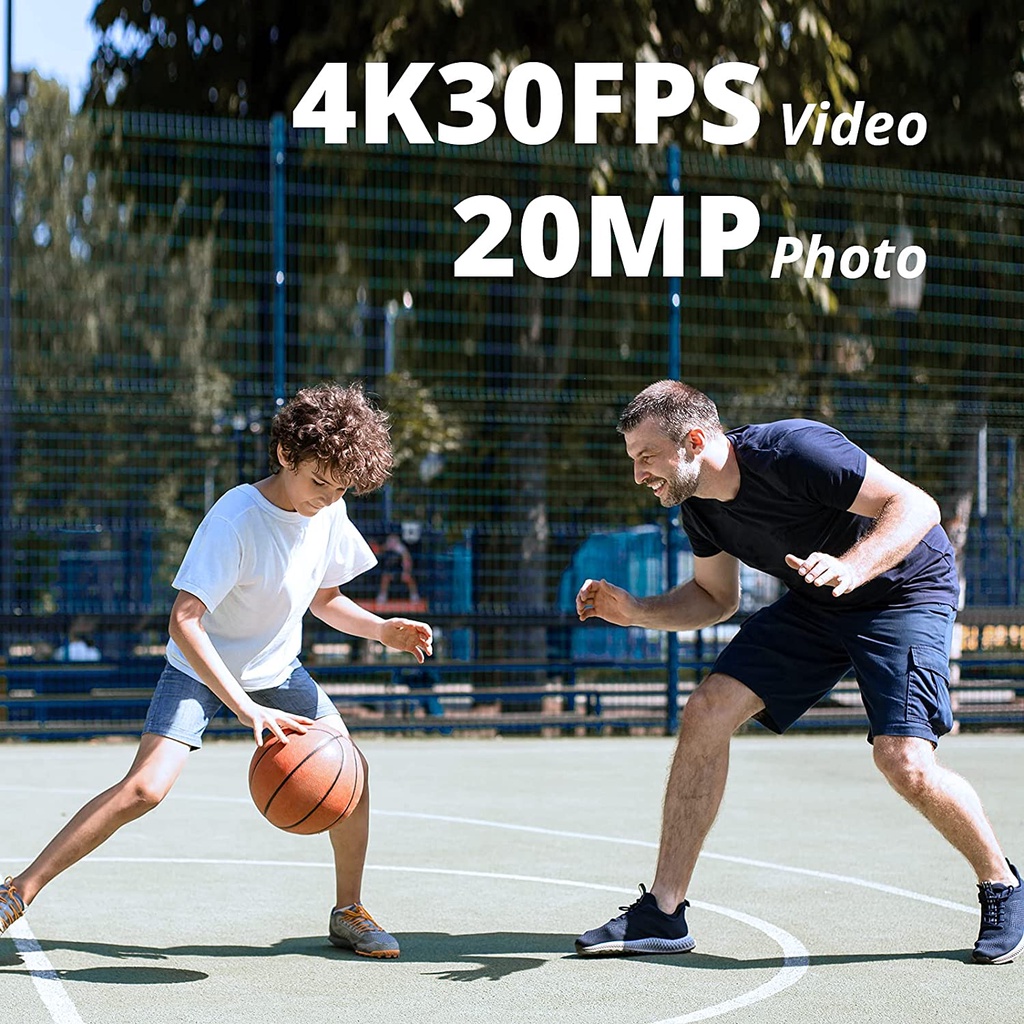 ภาพหน้าปกสินค้าAKASO Brave 4 Pro Action กล้อง Dual Touch Screen 4K 20MP 40M ใต้น้ำกันน้ำ 5X ซูมกล้องกีฬาสนับสนุนไมโครโฟนภายนอก จากร้าน z297iuewzq บน Shopee
