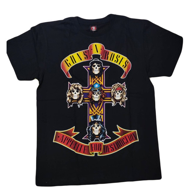 เสื้อวงร็อค-guns-n-roses-t-shirt-เสื้อยืดวง-guns-n-roses-tee-lt-2022-gt