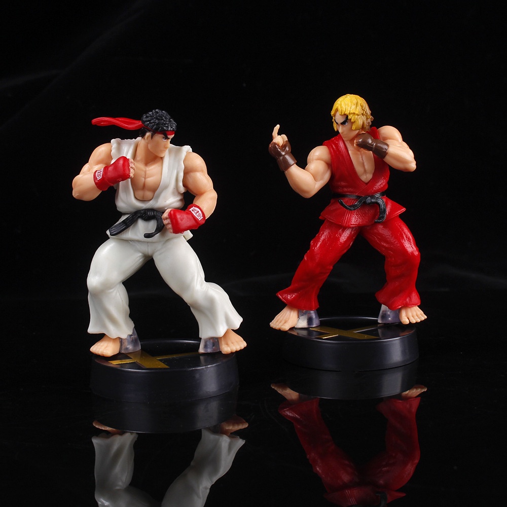 โมเดลฟิกเกอร์-pvc-อนิเมะ-street-fighter-action-figures-about-10-ซม-ken-masters-hoshi-ryu-ของขวัญวันเกิด-สําหรับเด็กผู้ชาย