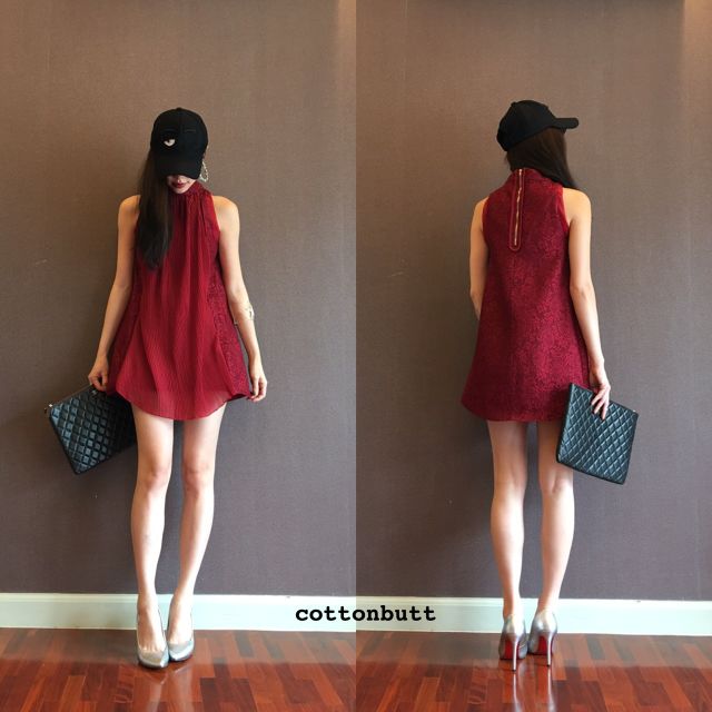 korea-lace-pleats-dress