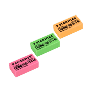 Staedtler (สเต็ดเล่อร์) ยางลบ ยางลบดินสอก้อนสีนีออน #526 35N คละสี