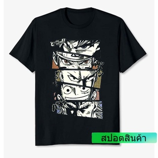 เสื้อยืดแฟชั่น✖ราคาต่ำสุด!! เสื้อยืดผ้าฝ้าย พิมพ์ลายอนิเมะ Legends Luffy Naruto All Might One Punch สําหรับผู้ชาย 663735