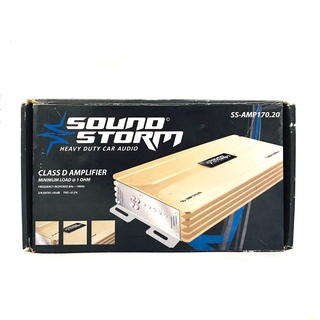 เพาเวอร์แอมป์ติดรถยนต์แรงๆดีๆ SOUND STORM รุ่น SS-AMP170.20 CLASS D 2000w. สีทอง