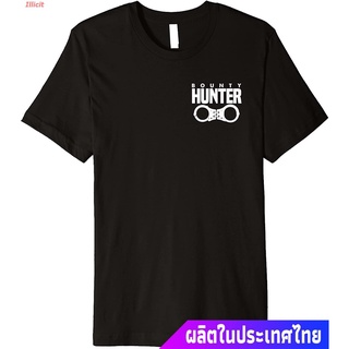 Illicit Bounty Hunterเสื้อยืดผู้ชาย Bounty Hunter Fugitive Recovery Agent Bail Bondsman Duty Premium T-Shirt Bounty Hunt