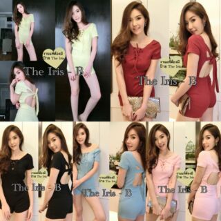 Playsuitโชว์หลังsexyสินค้ามาใหม่ 5สีพร้อมส่งคะ