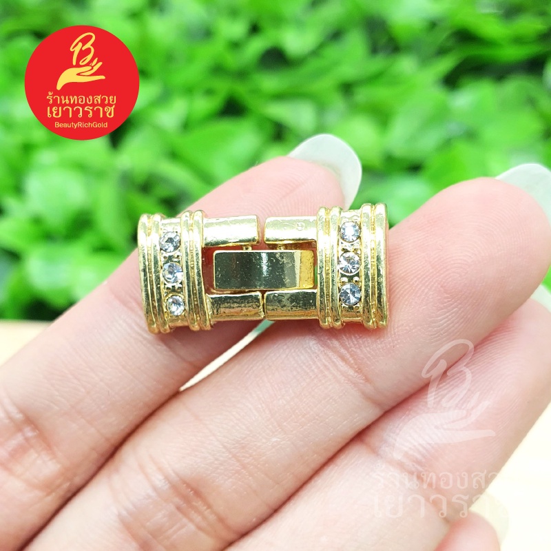 ตะขอนาฬิกาฝังพลอย-อุปกรณ์-diy-สีทอง-ขนาด-1x2-3cm-แพ็คละ-2-ชิ้น-ไม่ลอกไม่ดำ-ใส่อาบน้ำได้-สำหรับร้อยสร้อย-นาฬิกา